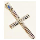 Petite Sterling Silver Cross Pendant .8g