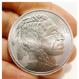 1ozt .999 Fine Silver Bullion Round