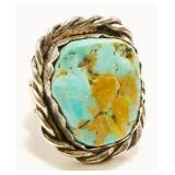 RM Sonoran Gold Turquoise Sterling Ring Sz5.5 14.8