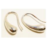 Sterling Silver Drop Hook Earrings 5.7g