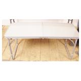 Portable Folding Table w/ Adjustable Height Legs