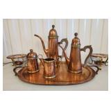 Peggy Page Mexico City Copper Coffee Tea Set