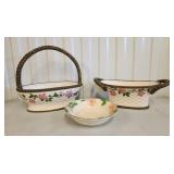 Franciscan Desert Rose Bread Basket Serving Bowl +