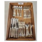 Kirk Sterling Silver Kings Pattern Flatware 50 Pc