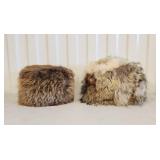 Vintage Yves St Laurent Fur Hat & Pillbox Hat