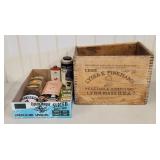 Antique Lydia Pinkham Box & Pharmacy Tins