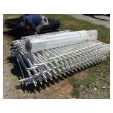 d1 used aluminum yard fencing unknown length