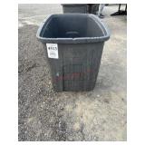 Large plastic tote with wheels