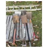 C4. (6) assorted misc. shovels