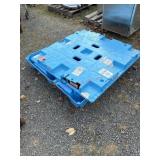 Ratchet strap pallet top and bottom