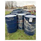 E1. (5) 55 gallon castor oil drum