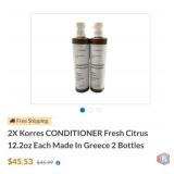 New 18 sets; 2X Korres CONDITIONER Fresh Citrus