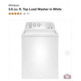 1 pcs; Whirlpool 3.8 cu. ft. Top Load Washer in