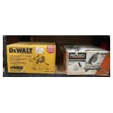 2 pcs; mix DeWALT and RIDGID tools