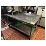 62"x30" Stainless Table w/ Commercial Can Opener