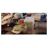 Assorted Plastic Trays and Containers in Group