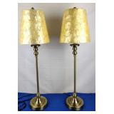 Candlestick Lamp w/ Acrylic MOP Shade [x2]