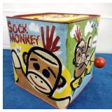 Sock Monkey Jack-in-the-Box