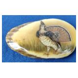 Lacquered Wild Prairie Chicken Belt Buckle