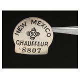 1950 New Mexico Chauffeur Badge