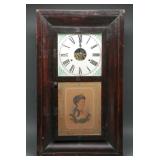 Antique 1860s E.N. Welch Ogee-style Wall Clock