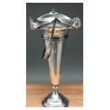 Victorian Sterling Silver Trumpet Vase, 525.11g