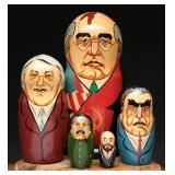 Matryoshka Nesting Dolls - Gorbachev, Lenin