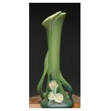 Roseville Mock Orange Green bud vase, #979-7