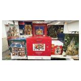 12 Mixed Christmas Village Houses