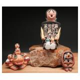 Native American Story Teller Figures (3)