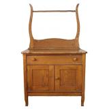 Oak Washstand- Vintage with Drying Rack