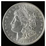 1891 Morgan Silver Dollar - UNC