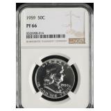 NGC Graded Liberty Half Dollar 1959 PF66