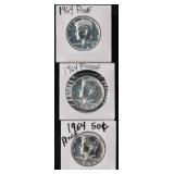 1964 1964 Kennedy Half Dollars (3) - PROOF