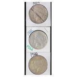 1922 Peace Silver Dollars (3)