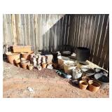 Large Garden Pots, Bricks, Garden Decor +