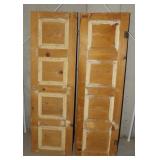 Vintage Paneled Pine Cabinet Doors (2)