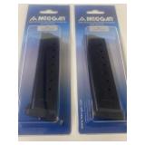 Pack of Two Mec-Gar 9mm Firearm Magazines