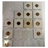 Lot of 12 Lincoln Head Pennies Very Nice