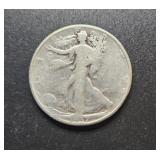 1937 D Walking Liberty Half Dollar