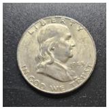 1953 D Franklin Half Dollar