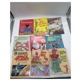 Lot of 9 Vintage Childrenï¿½s Coloring