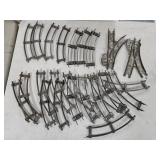 2-rail model train track, 24 pieces