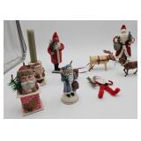 Santa & reindeer decor, 9 items