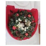 Christmas wreath & storage container