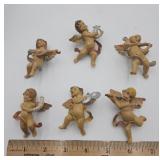 6 vintage Italian Angels/ cherubs