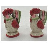 Vintage Rooster Ceramic Salt and Pepper Shakers