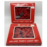 Vintage UL 20 Deluxe Fancy Light Sets New in box