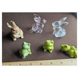 Rabbit & Frog Mini Figures