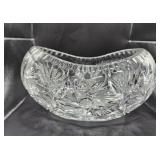 Lead Crystal canoe bowl